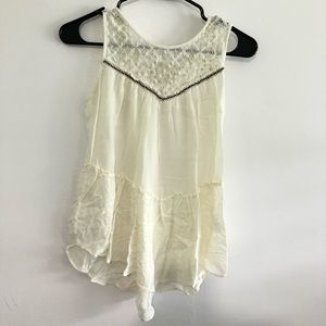 Cream Lace/Crochet Top